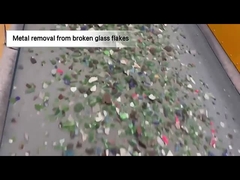 فاصل التيار الدوامي للشقاقات الزجاجية المكسورة