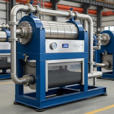 منفصل مغناطيسي رطب قابل للتطبيق للفحم مع كثافة المجال المغناطيسي 10000 غاوس وصفر تسرب للمعالجة