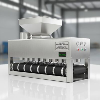 فاصل مغناطيسي دائم عالي المستوى يعتمد على النموذج على التيار المسموح به مصمم لإزالة الملوثات المعدنية بكفاءة