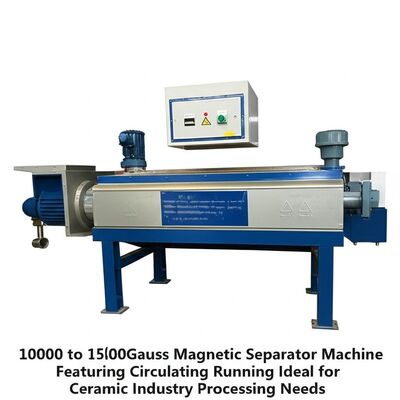 10000 to 15000Gauss Magnetic Separator Machine Featuring Circulating Running Ideal for Ceramic Industry Processing Needs