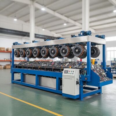 فصل المعادن الحديدية من المواد غير المعدنية منفصل كهرومغناطيسي يقدم 44 مغناطيس وجهد مخصص لفرز