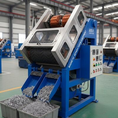 منفصل الجهد الكهرومغناطيسي المخصص التشغيل التلقائي فصل المعادن الحديدية المواد غير المعدنية معدات الفصل المغناطيسي