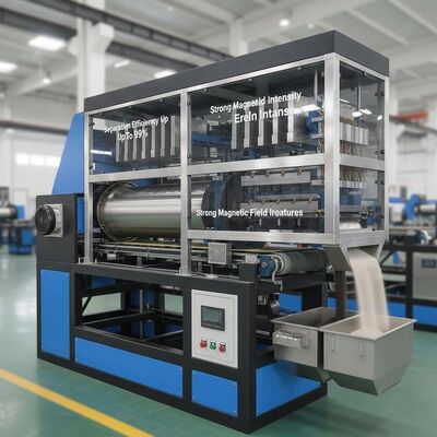 كفاءة الفصل تصل إلى 99 في المئة منفصل مغناطيسي جاف مع كثافة ساحة مغناطيسية قوية وخصائص قابلة للتخصيص