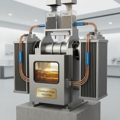 فاصل كهرومغناطيسي للفولتاج المخصص مصمم باستخدام تبريد الزيت وطريقة العزل E التي توفر نتائج الفصل المغناطيسي