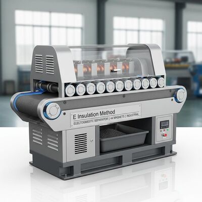 E طريقة العزل منفصل كهرومغناطيسي يحتوي على 44 مغناطيس مصمم للفصل المغناطيسي والصناعي