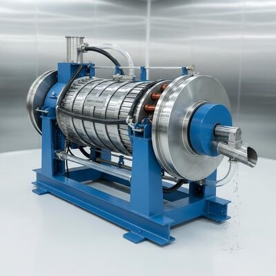 فاصل مغناطيسي رطب من الفئة E مع عزل، يتميز بنوع تركيب أفقي أو مائل، مثالي لمعالجة المواد