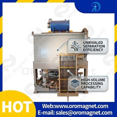 التوجيه الفني تركيب معدات الفصل المغناطيسي مع قطر أنبوب الزجاج Φ50mm وتردد الاهتزاز 70rmin للصناعات الصناعية